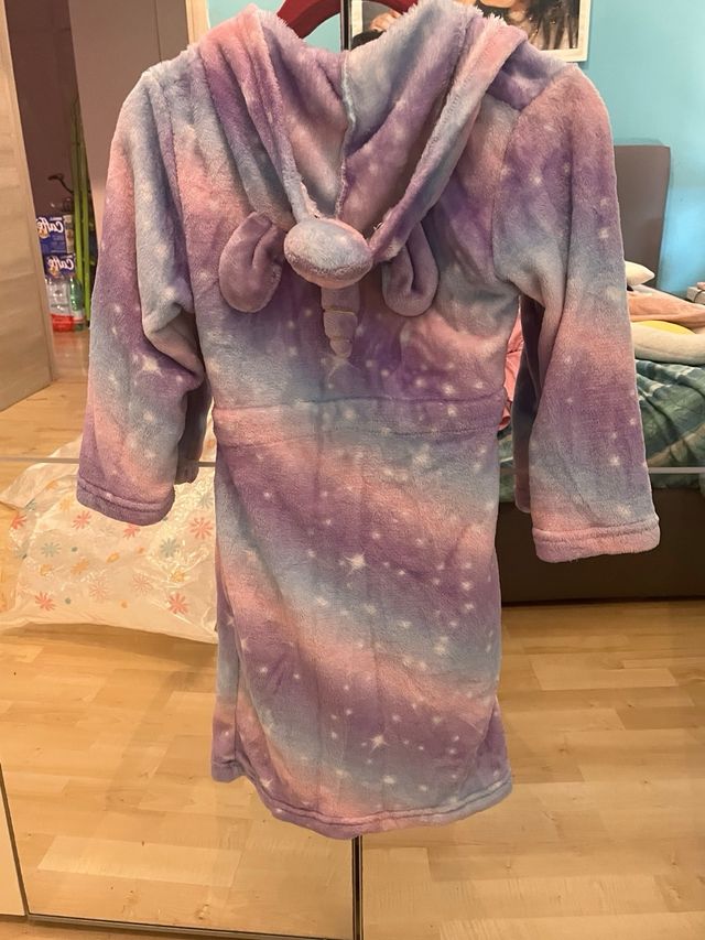 Vestaglia bambina tie-dye con stelle