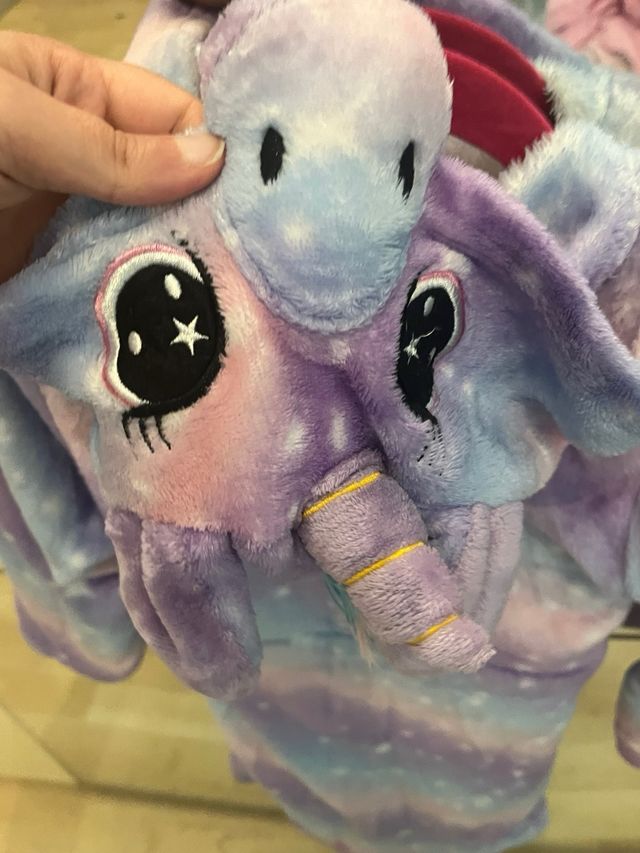 Vestaglia bambina tie-dye con stelle