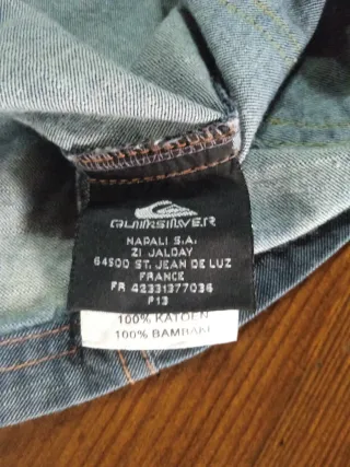 Chaqueta vaquera Quiksilver azul