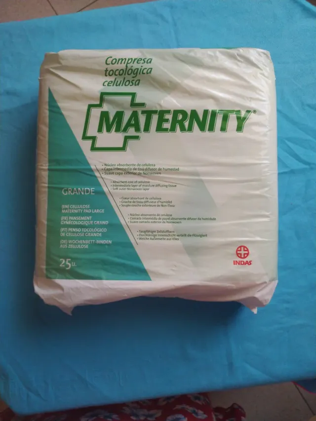 Compresas Indas Maternity Grande 25 uds