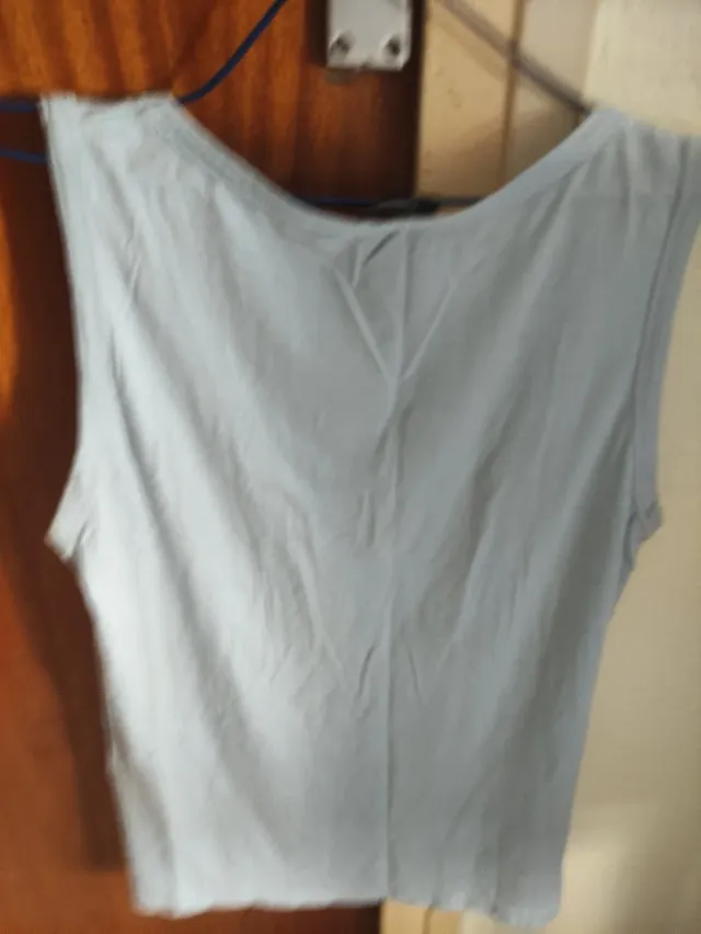 Camiseta sin mangas azul mujer Talla M