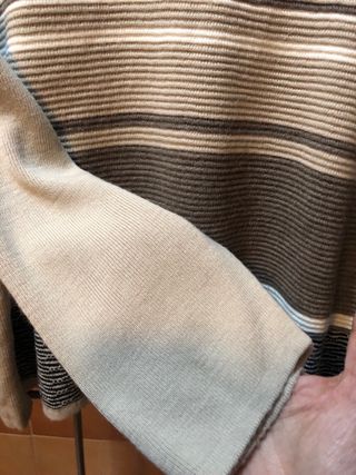 Jersey tonos beige y marrón talla S
