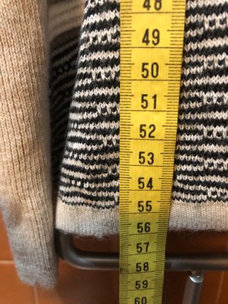 Jersey tonos beige y marrón talla S