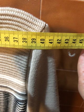 Jersey tonos beige y marrón talla S