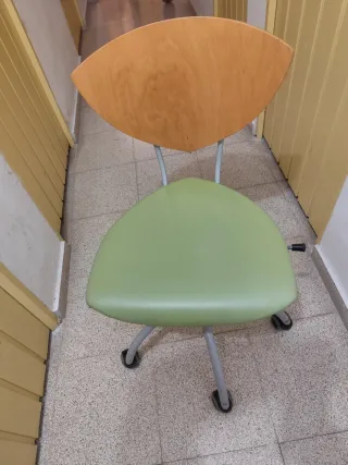 Silla de estudio/escritorio madera y metal