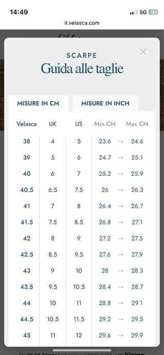 Velasca Piugiatt tg 42