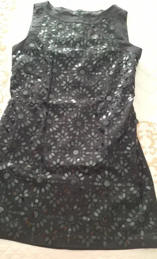 Minivestido fiesta lentejuelas negro