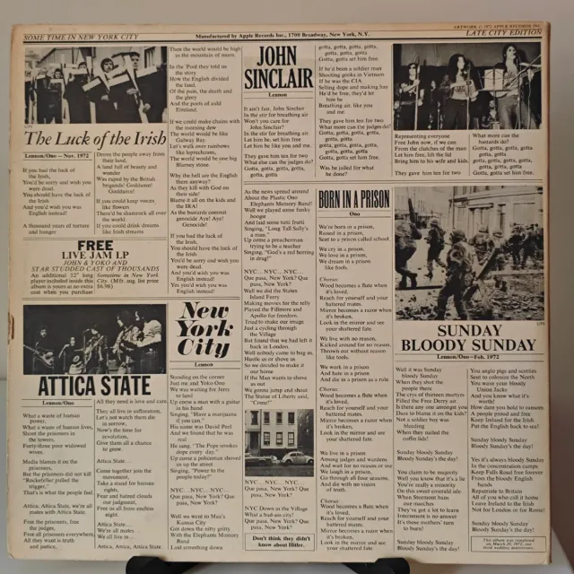 John Lennon/Plastic Ono Band-Some Time In New York