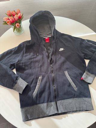 Sudadera con Capucha Nike Negra Talla M Hombre