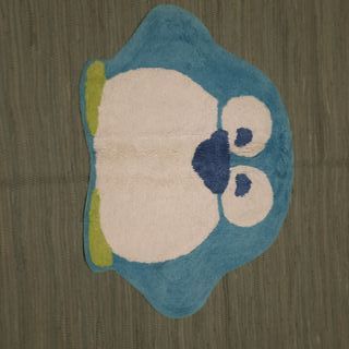 Tappetino Bagno Bambino Azzurro Bianco