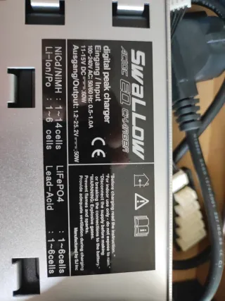 Cargador Baterías Swallow AC/DC ALL IN ONE