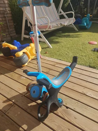 Patinete Globber 3 ruedas azul