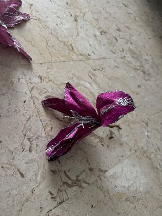 Set 8 Fiori Artificiali Rosa e Viola