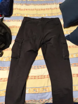 Pantalones Cargo Zara Negros