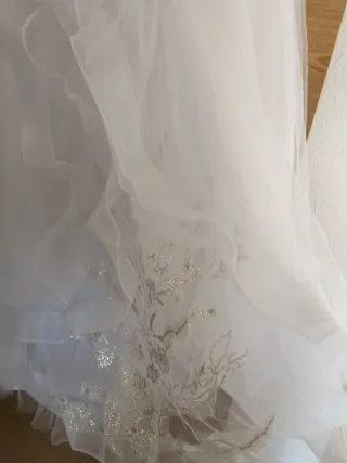 Vestido niña blanco talla 10 + cancan