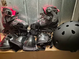 Patines en línea Oxelo Talla 32-35 + Protecciones