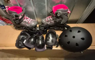 Patines en línea Oxelo Talla 32-35 + Protecciones