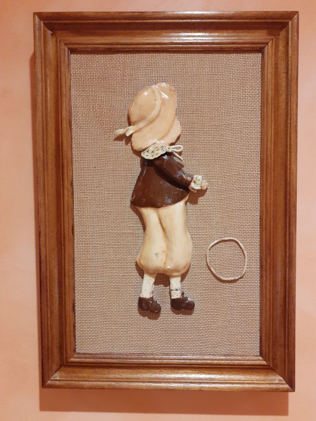 Quadro artigianale incorniciato 30 x 44 cm