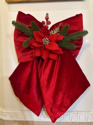 Fiocco Rosso Velluto Natale