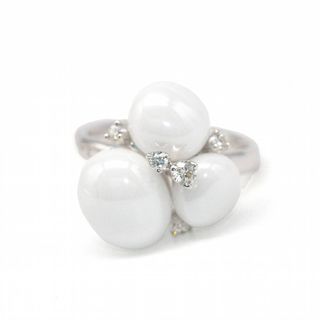 Anillo Pomellato Capri Oro Blanco Perlas Diamantes