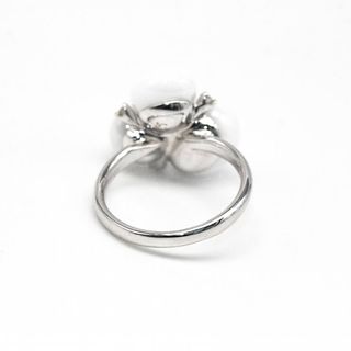 Anillo Pomellato Capri Oro Blanco Perlas Diamantes