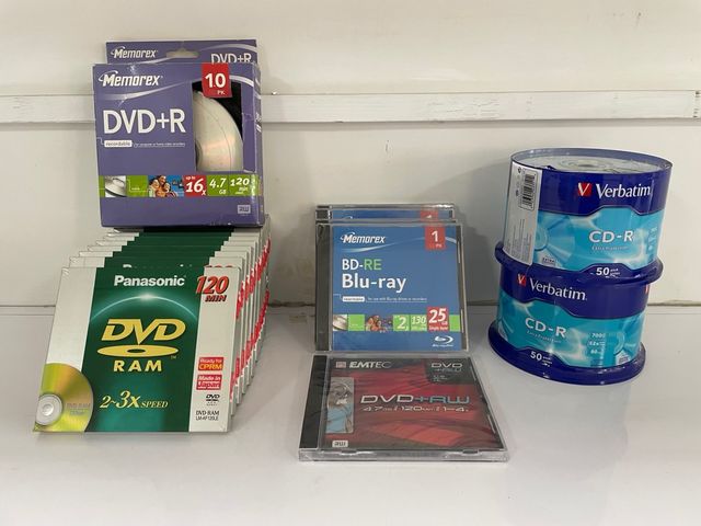 Lote 10 DVD-R Memorex + 25 DVD-R Panasonic