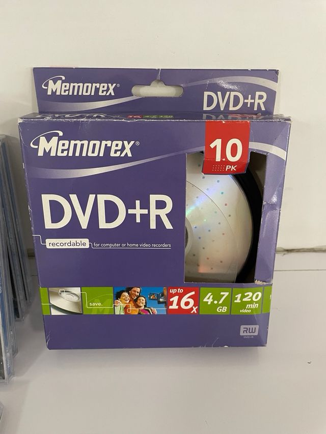 Lote 10 DVD-R Memorex + 25 DVD-R Panasonic
