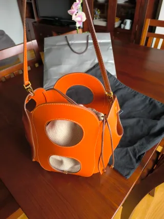 Bolso Purificación García Naranja Sin Estrenar