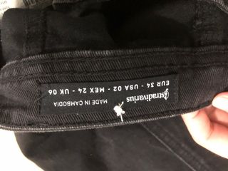 Falda Stradivarius negra botones