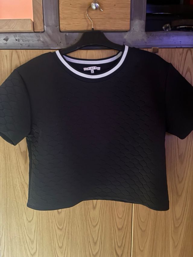 Conjunto Sinty negro con blanco