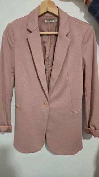 Chaqueta americana rosa palo