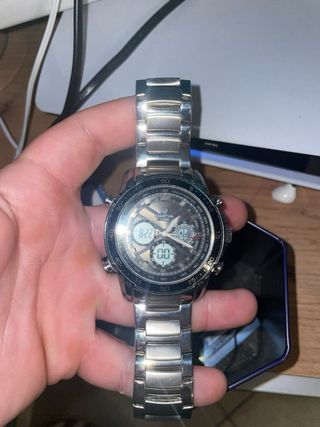 Orologio Martyn Line Uomo Nero e Argento