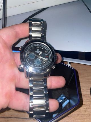 Orologio Martyn Line Uomo Nero e Argento