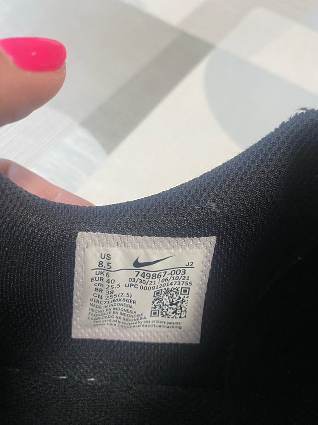 Zapatillas Nike Court Royale Talla 40 Negras