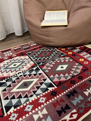Tappeto in cotone etnico 80x150 cm