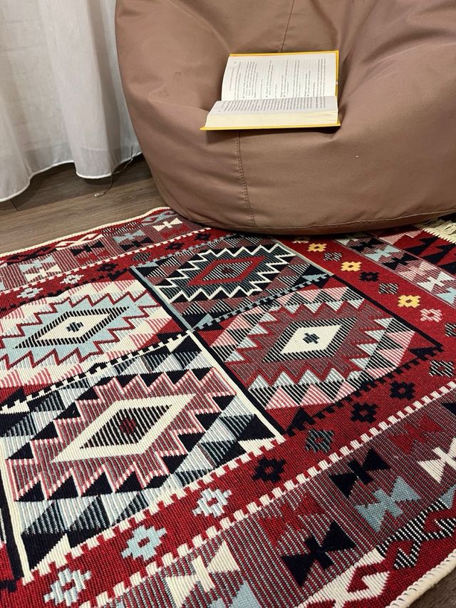 Tappeto in cotone etnico 80x150 cm