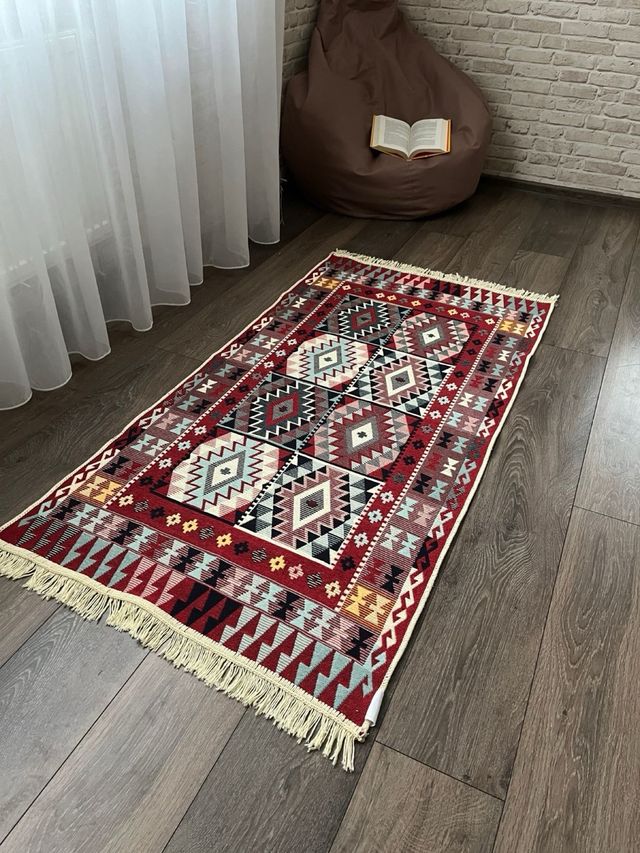 Tappeto in cotone etnico 80x150 cm