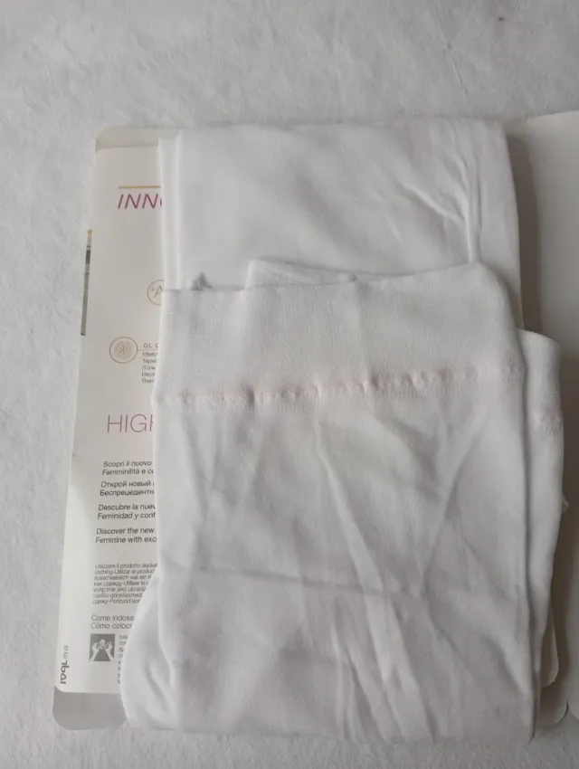 Medias Golden Lady Microglam 70 DEN Blanco Talla4L