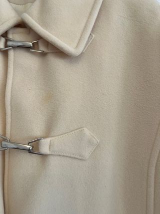 Abrigo paño crema talla XL