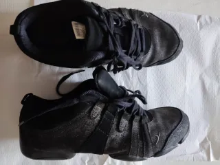 Scarpe da danza nere e argento