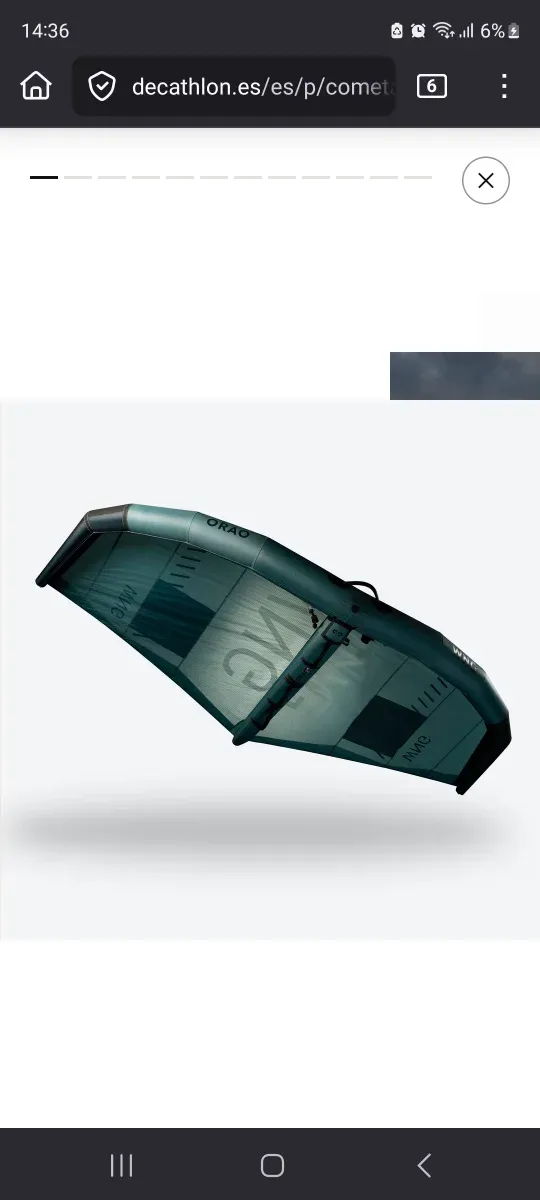 Wing 7m² usada 5 veces