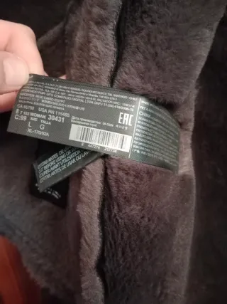 Chaqueta efecto piel Mango Talla L