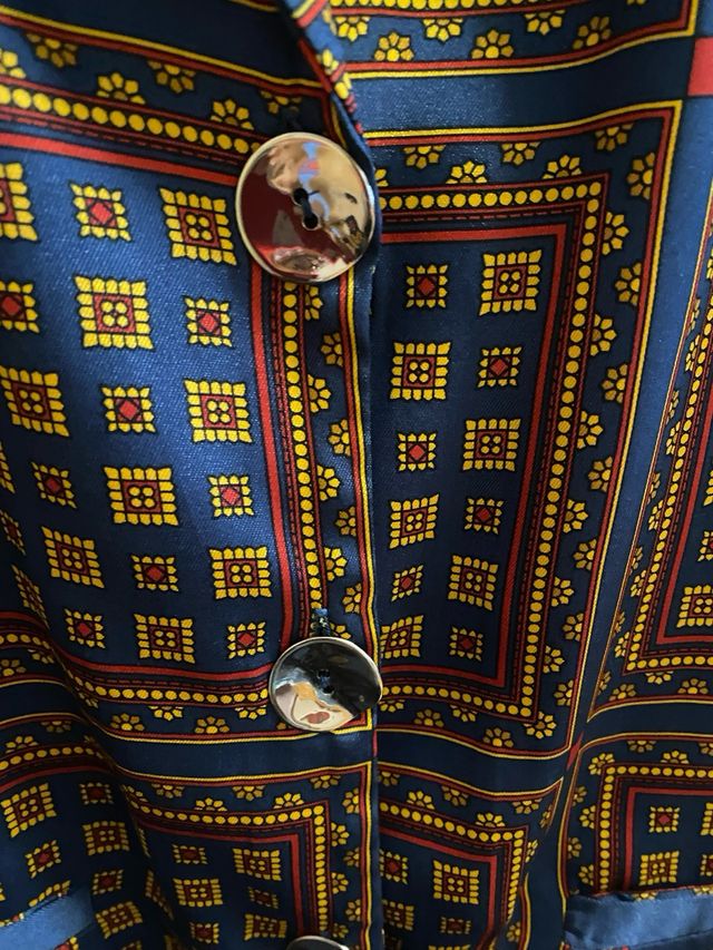 Blusa Zara Seda Estampada