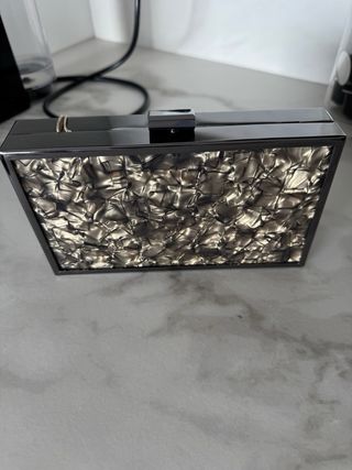 Bolso de fiesta Sfera negro y plateado