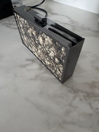 Bolso de fiesta Sfera negro y plateado