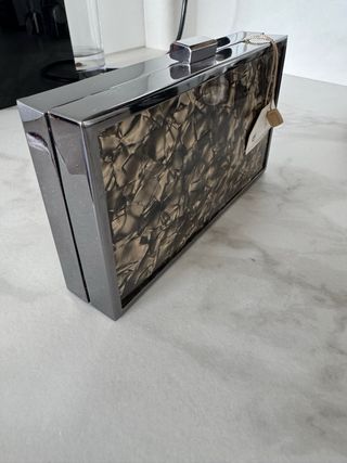 Bolso de fiesta Sfera negro y plateado