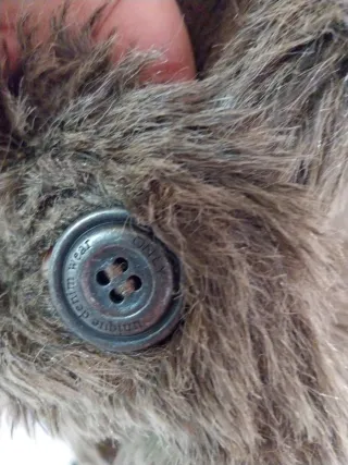 Cappotto Only effetto pelliccia marrone L