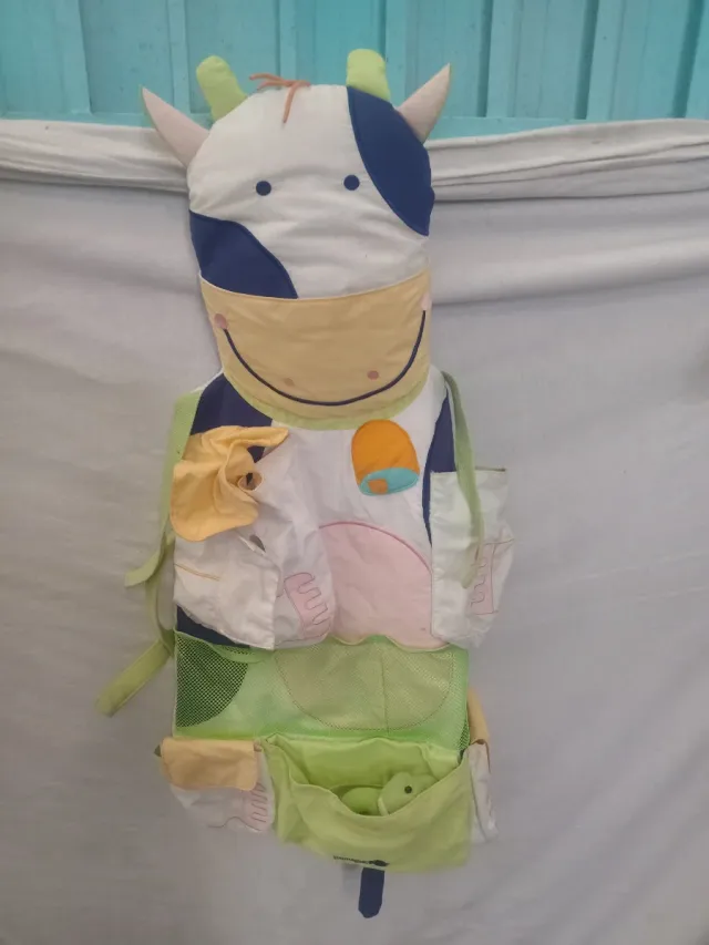 Organizzatore appendiabiti per neonati con design mucca