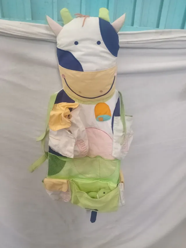 Organizzatore appendiabiti per neonati con design mucca