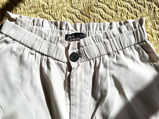 ZARA L | Pantalón Fluido Satinado Nude